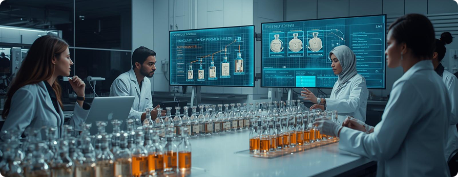 ai production intelligence perfume r&d platform solution
