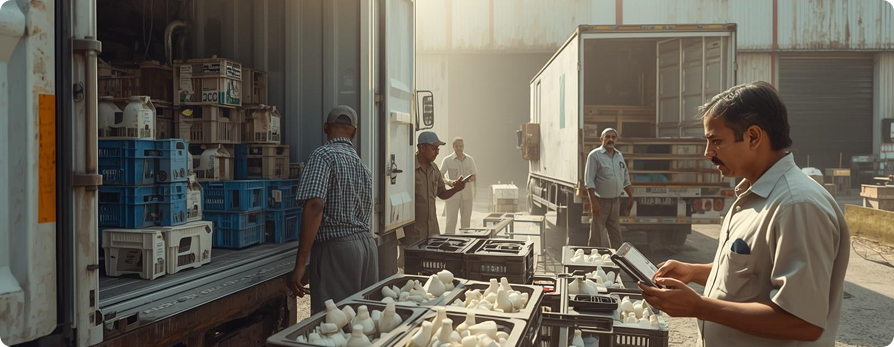 dairy fmcg cold chain intelligence iot blockchain challenge