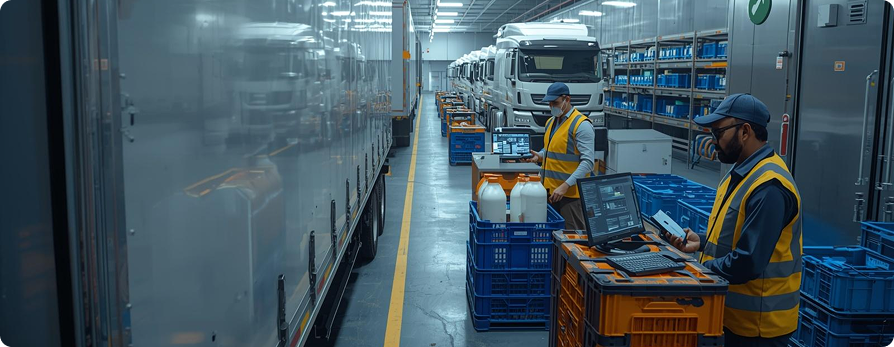 dairy fmcg cold chain intelligence iot blockchain solution
